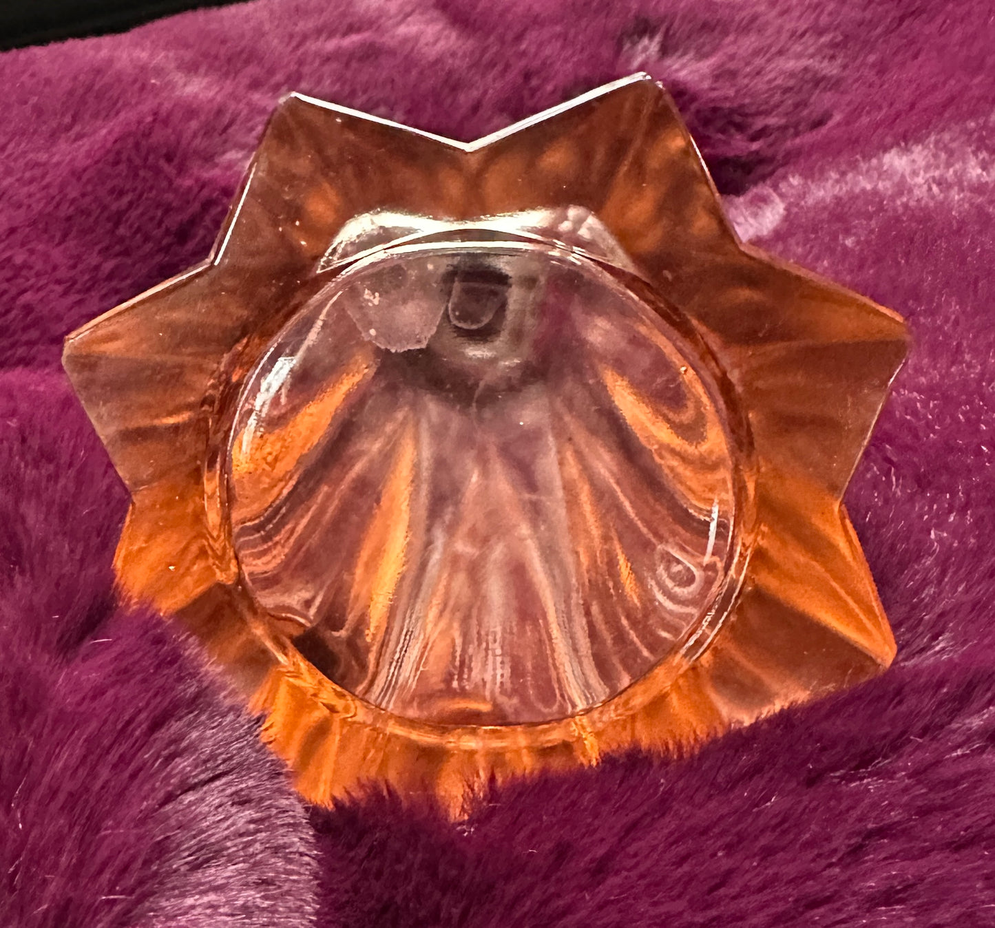 Art Deco Glass Starburst Decanter