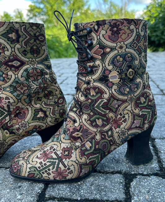 Vintage 90s Kenneth Cole Tapestry Boots