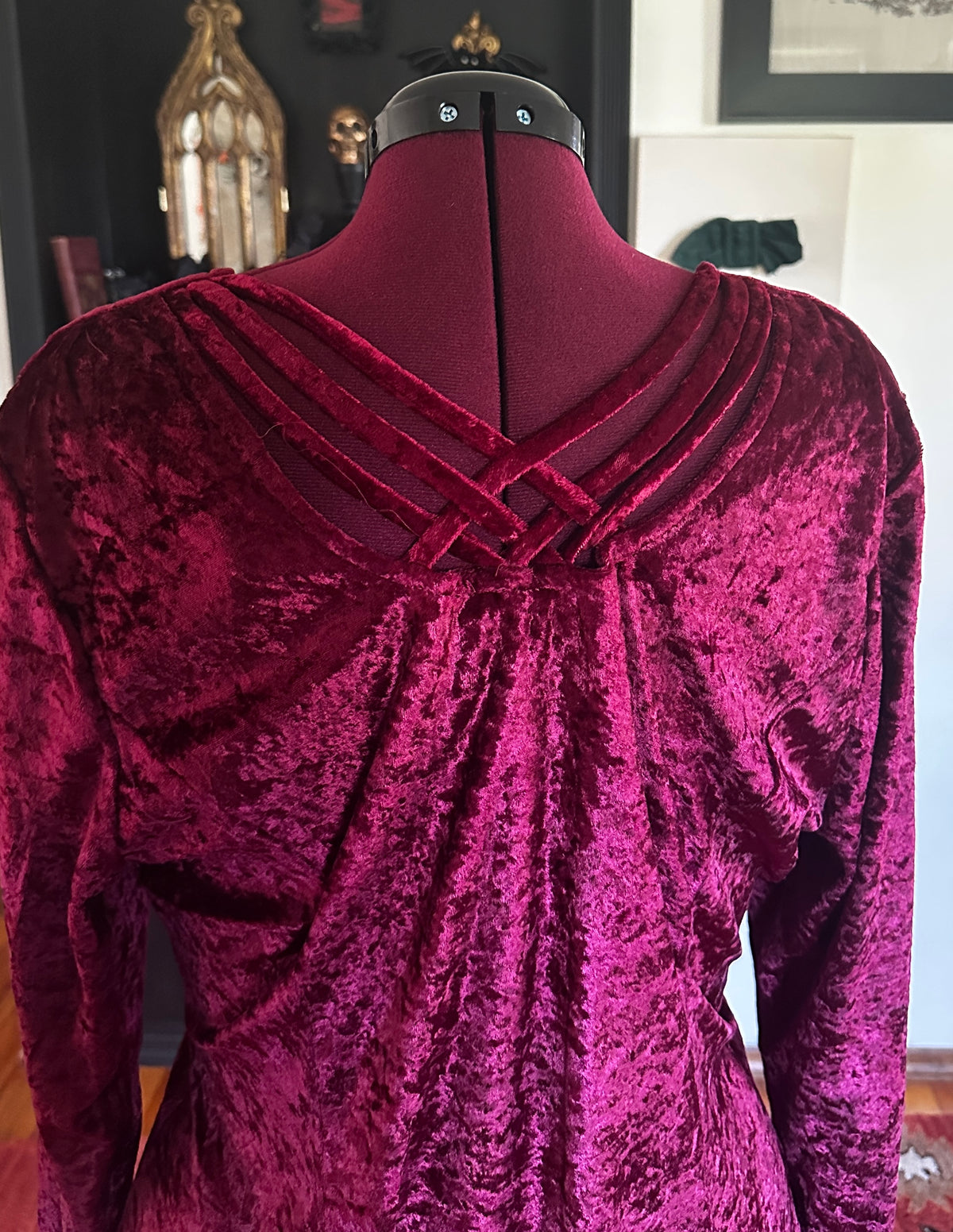 90s Velvet Softgoth Dress 1X-2X