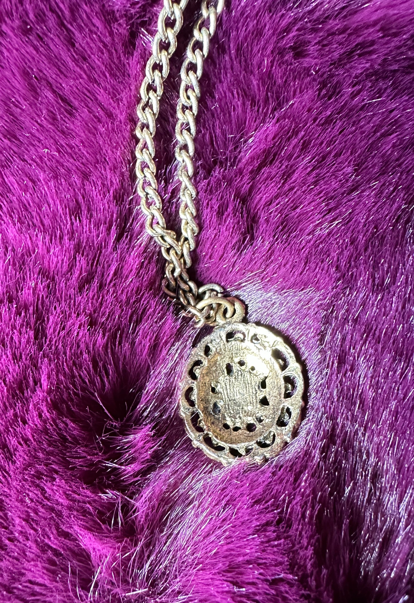 Vintage Brass Edwardian Style Necklace