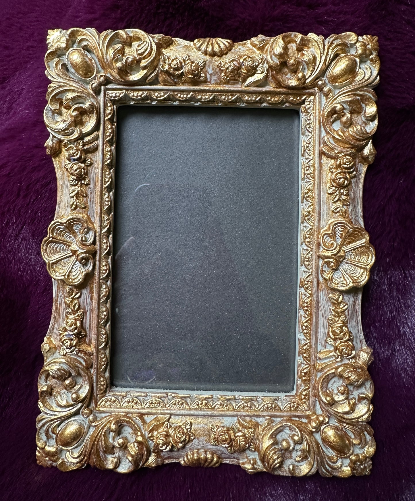 Painted Floral Picture Frame