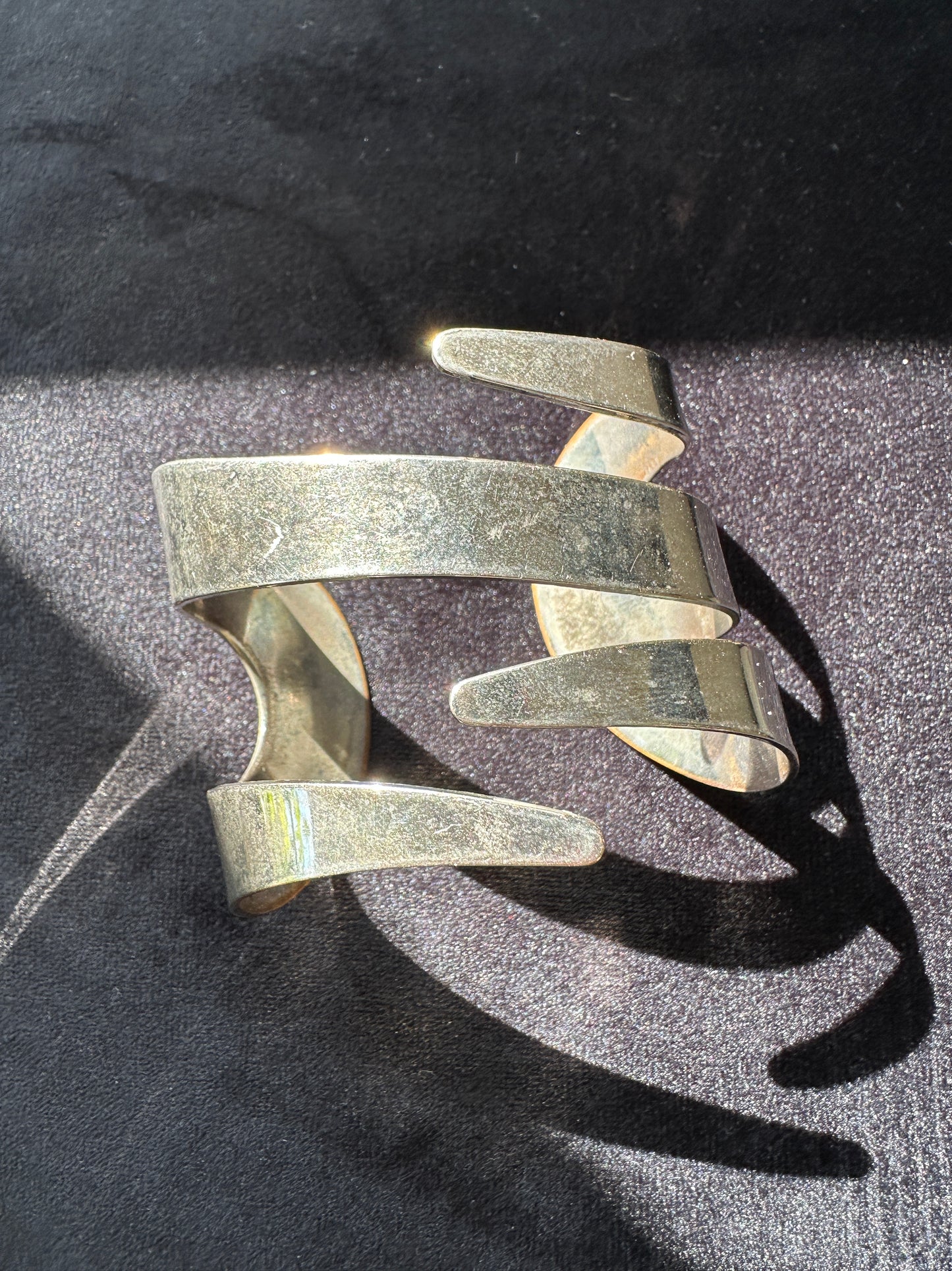 Sculptural Wide Cuff Bracelet