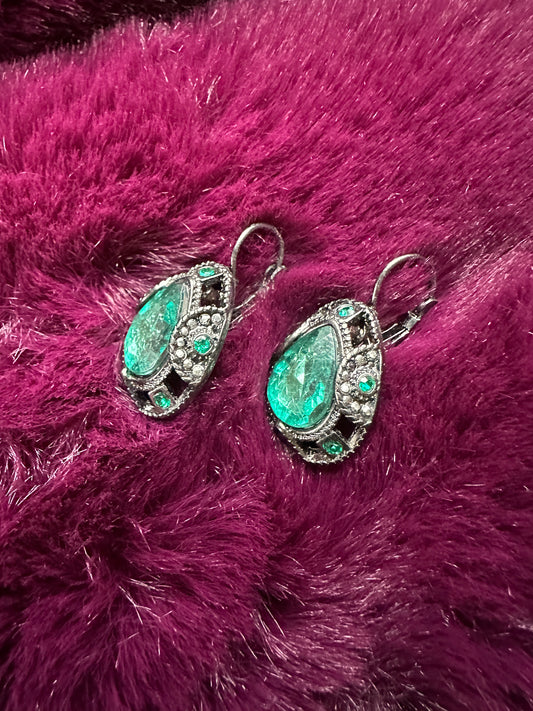Emerald Teardrop Earrings