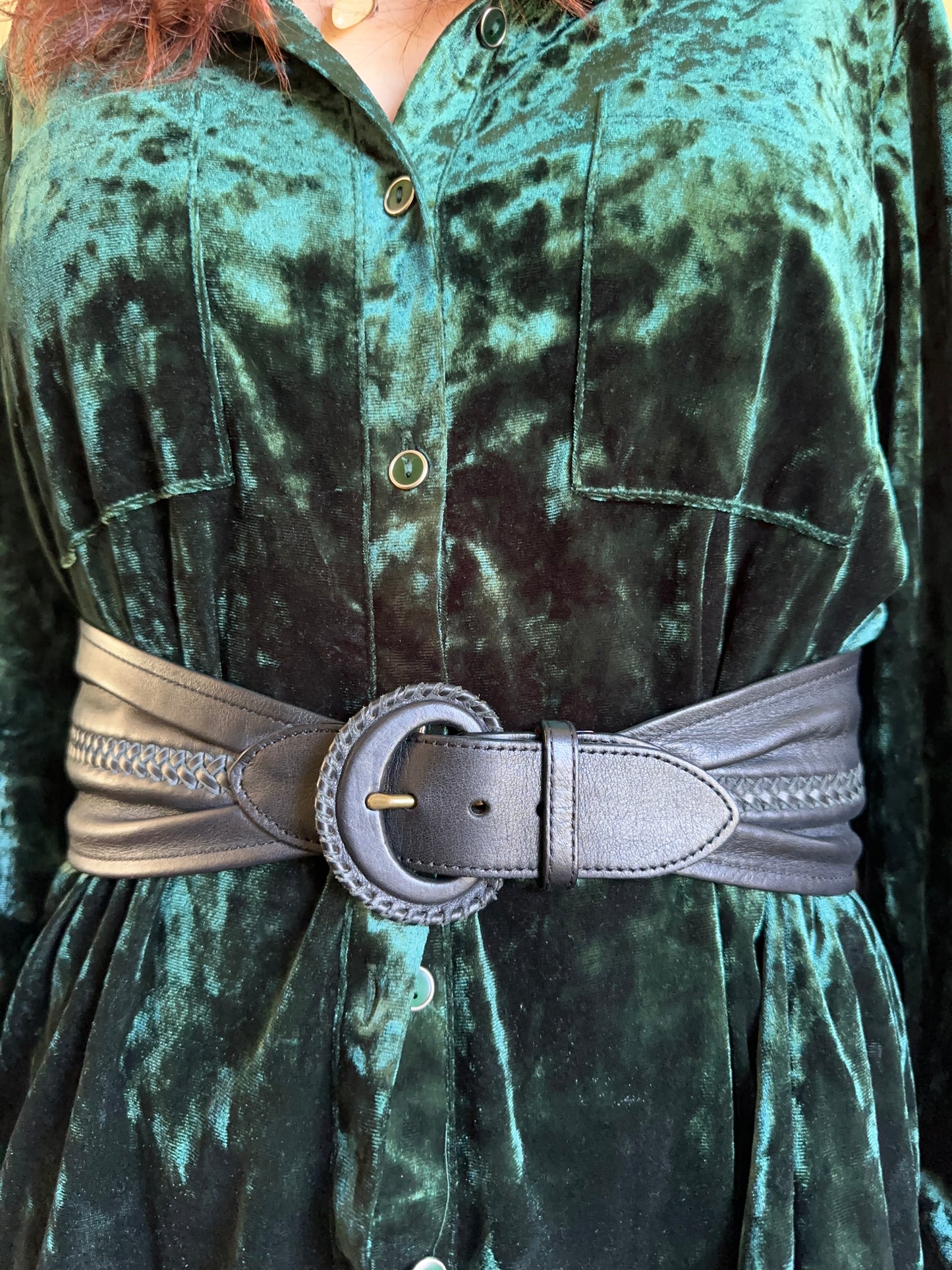 Ralph Lauren Braided Leather Belt 29.5" - 31"