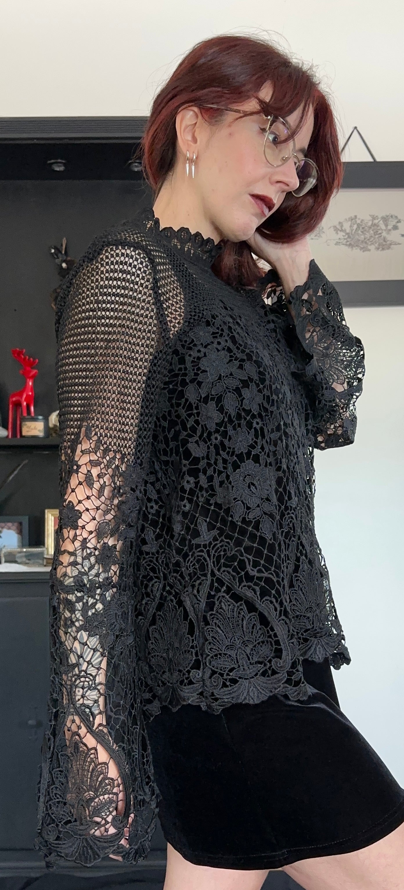 Lace Romantic Top L