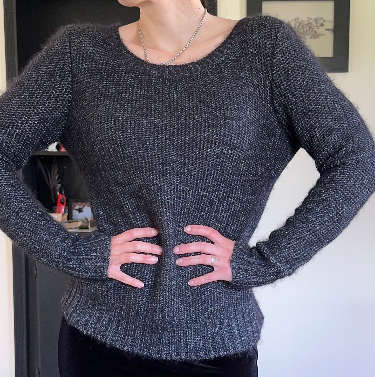 Eileen Fisher Fuzzy Knit Sweater