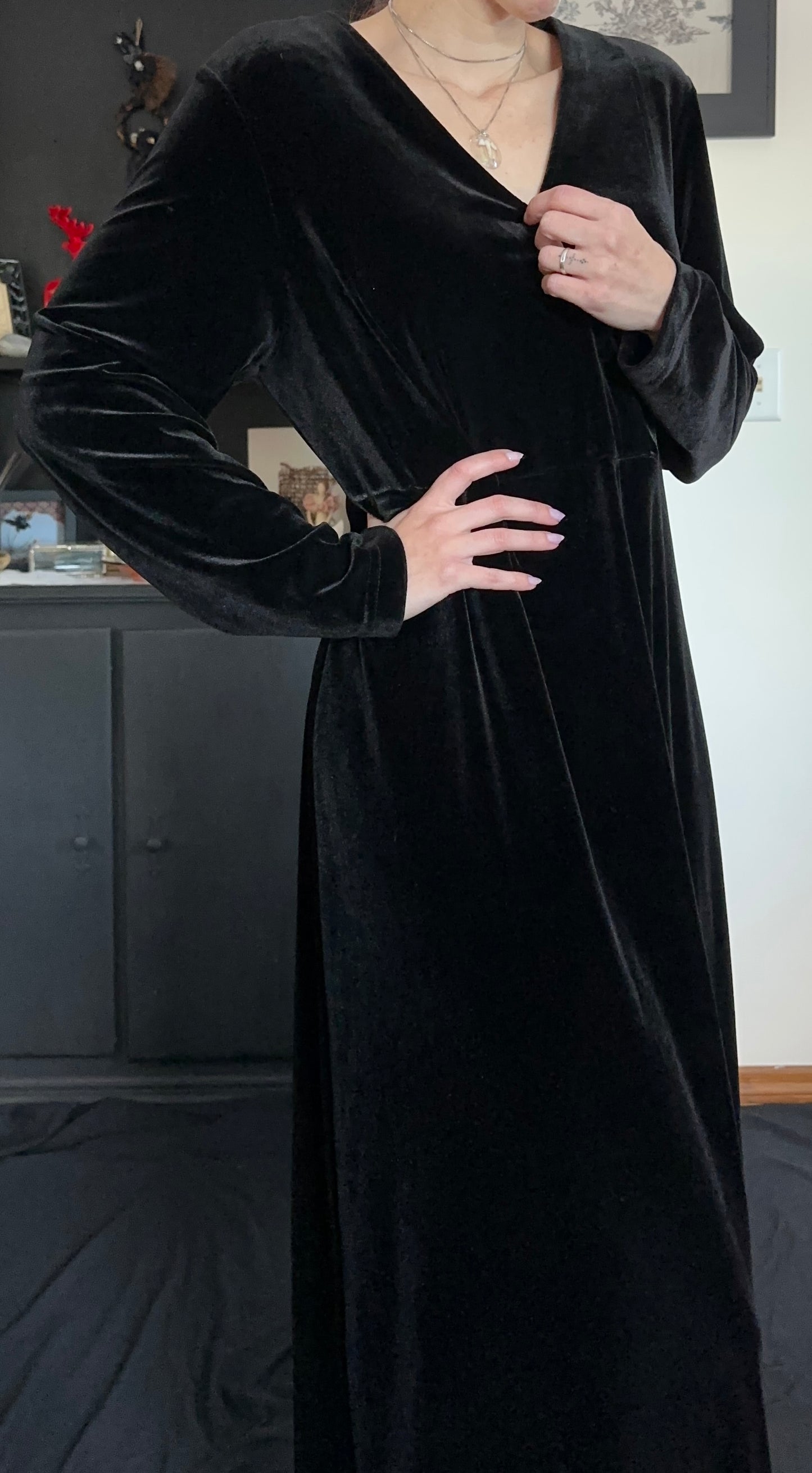 Velvet Witch Dress SZ 14