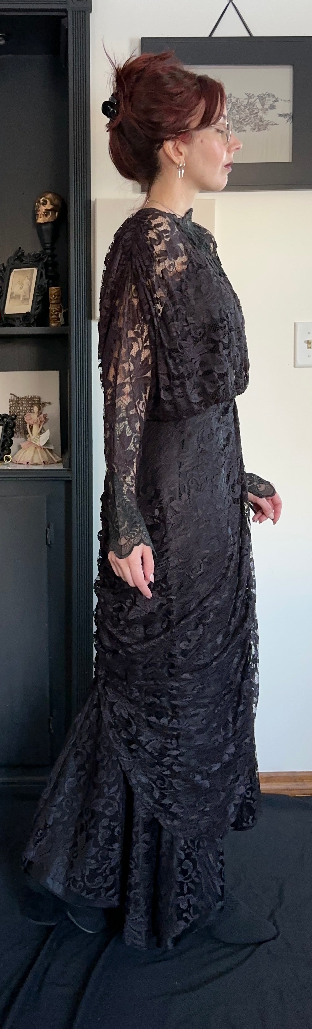 80s Lace Witch Dress SZ 6