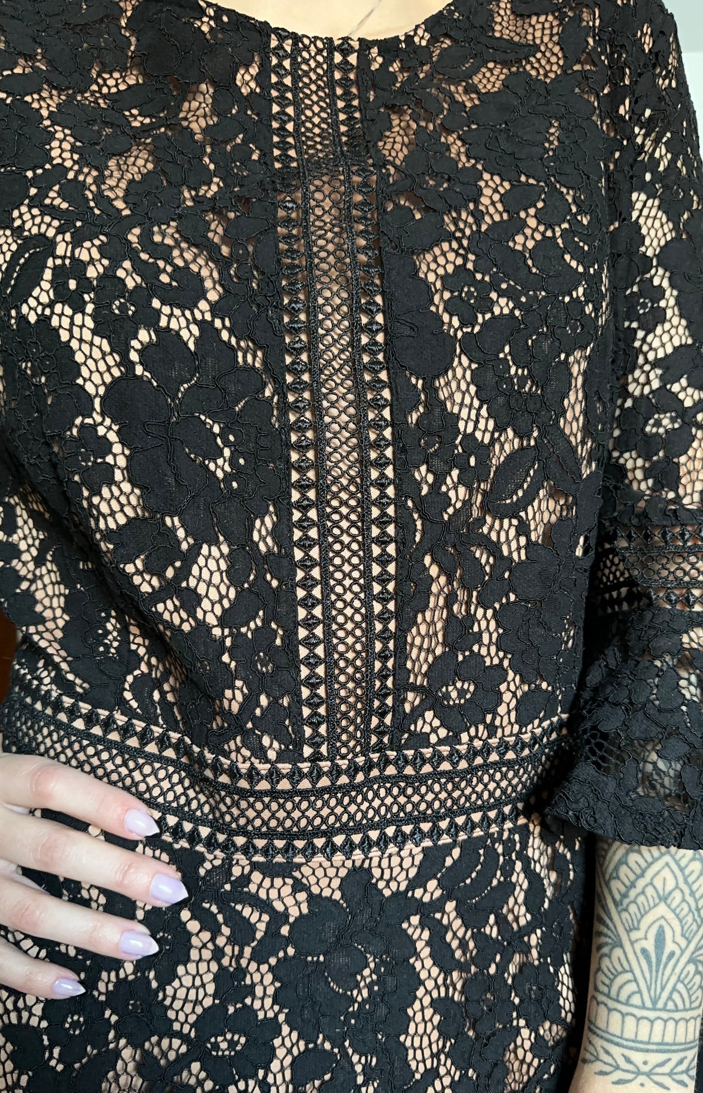 Lace Evening Gown XL