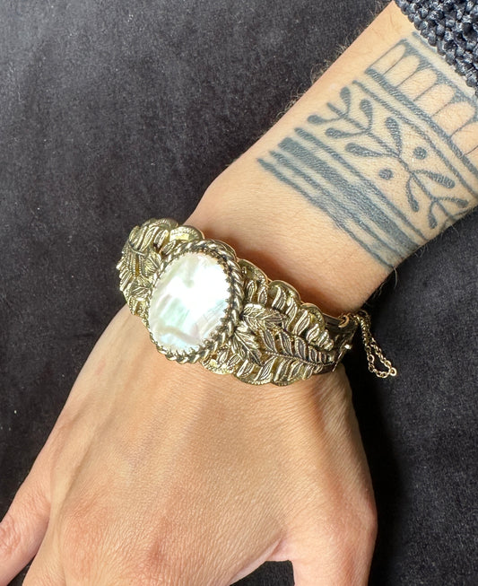 Vintage Whiting & David Mother-of-Pearl Bracelet
