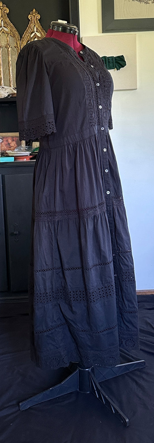 Cotton & Eyelet Dress L