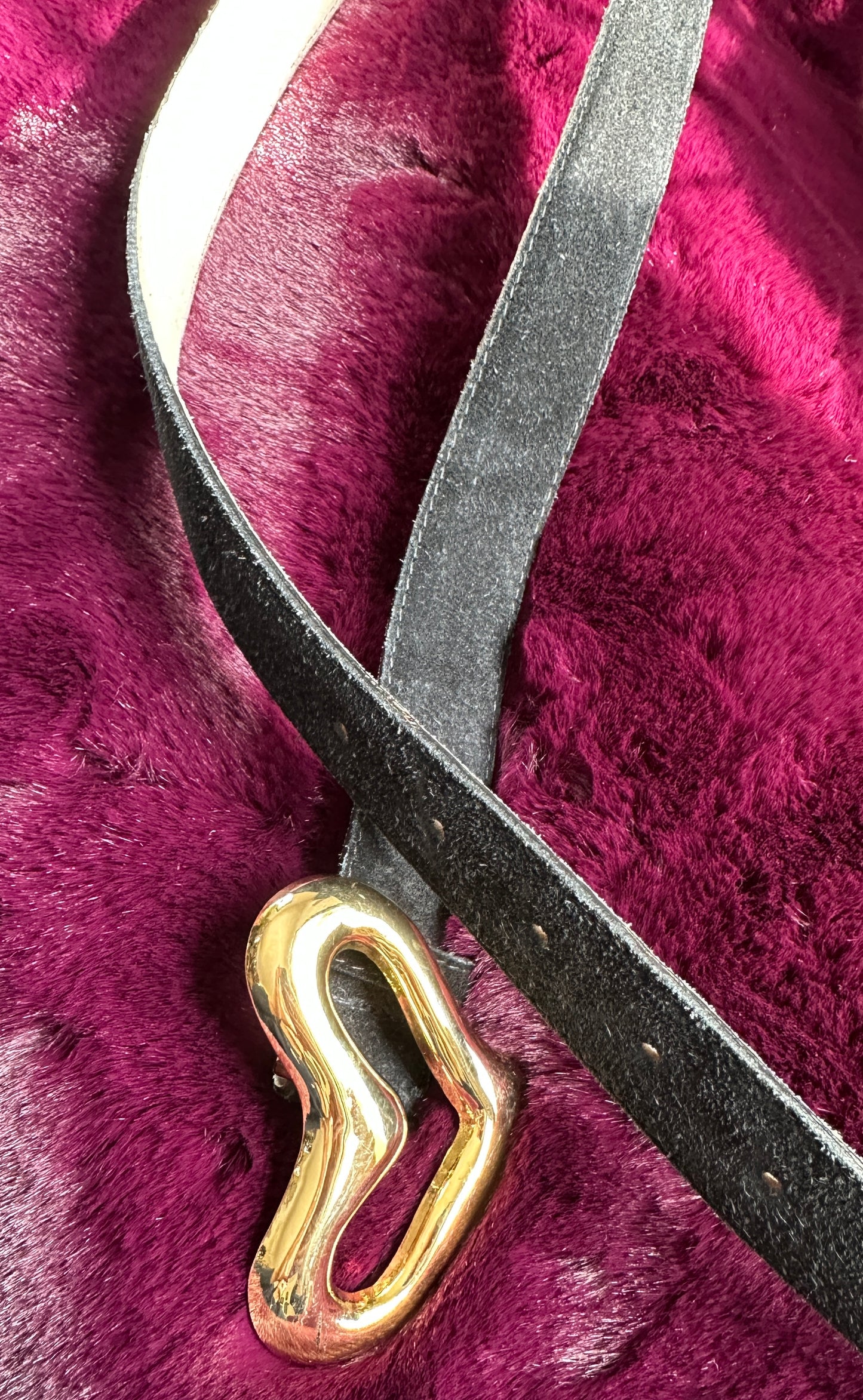 Suede Heart Belt L