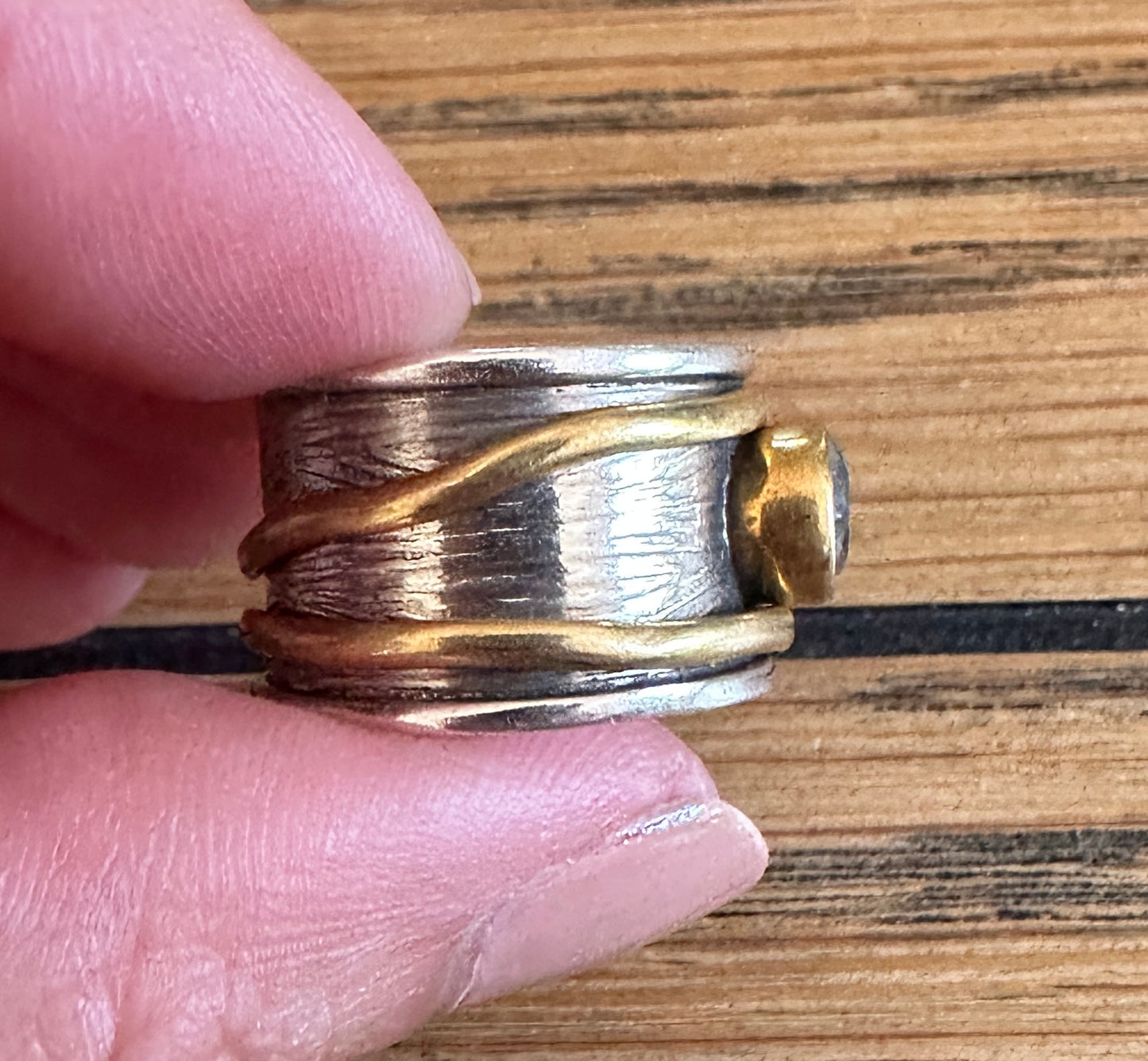 Aquamarine Spinner Ring