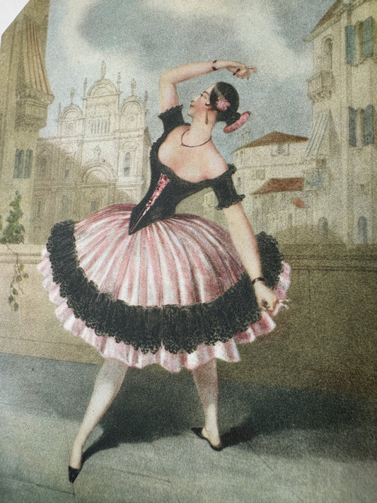 Vintage Spanish Dancer Book Print
