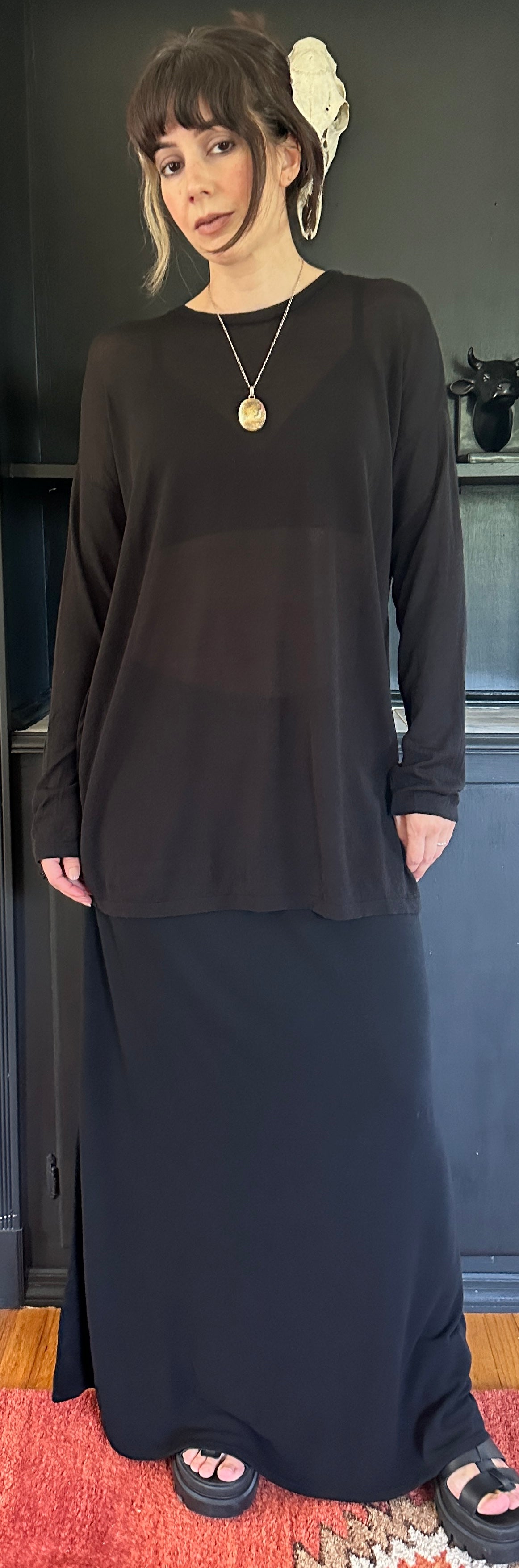 90s Vintage Eileen Fisher It Girl Skirt