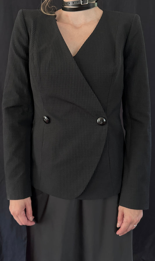 Corporate Goth Gingham Brooks Brothers Crossover Blazer XS/S