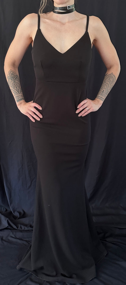 Morticia Fitted Secondhand Black Dress