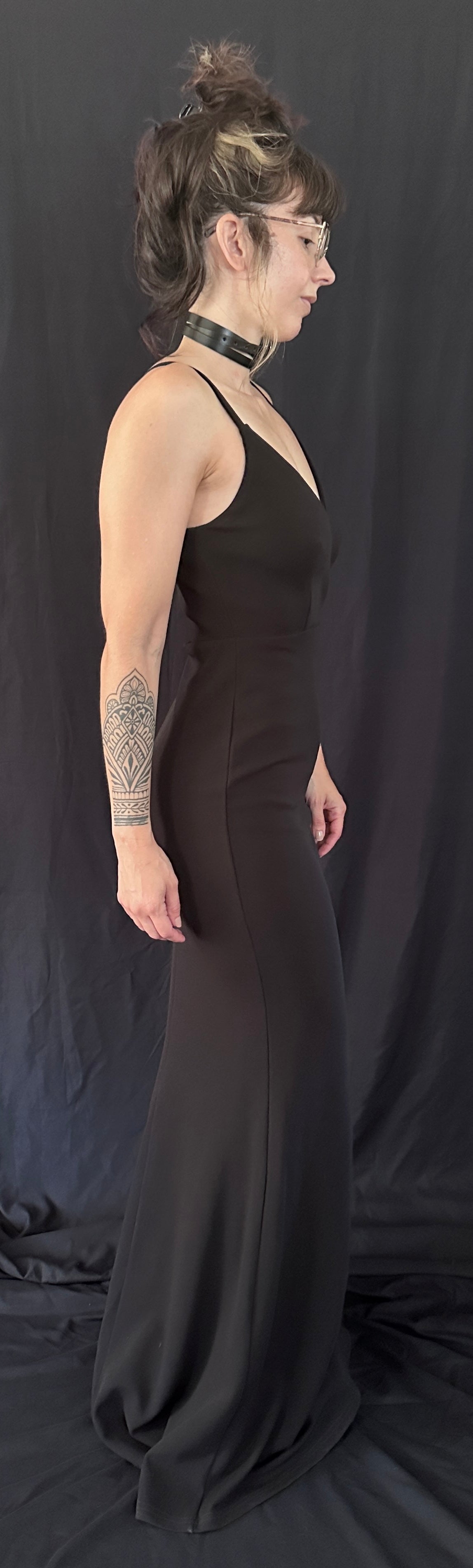 Morticia Fitted Secondhand Black Dress