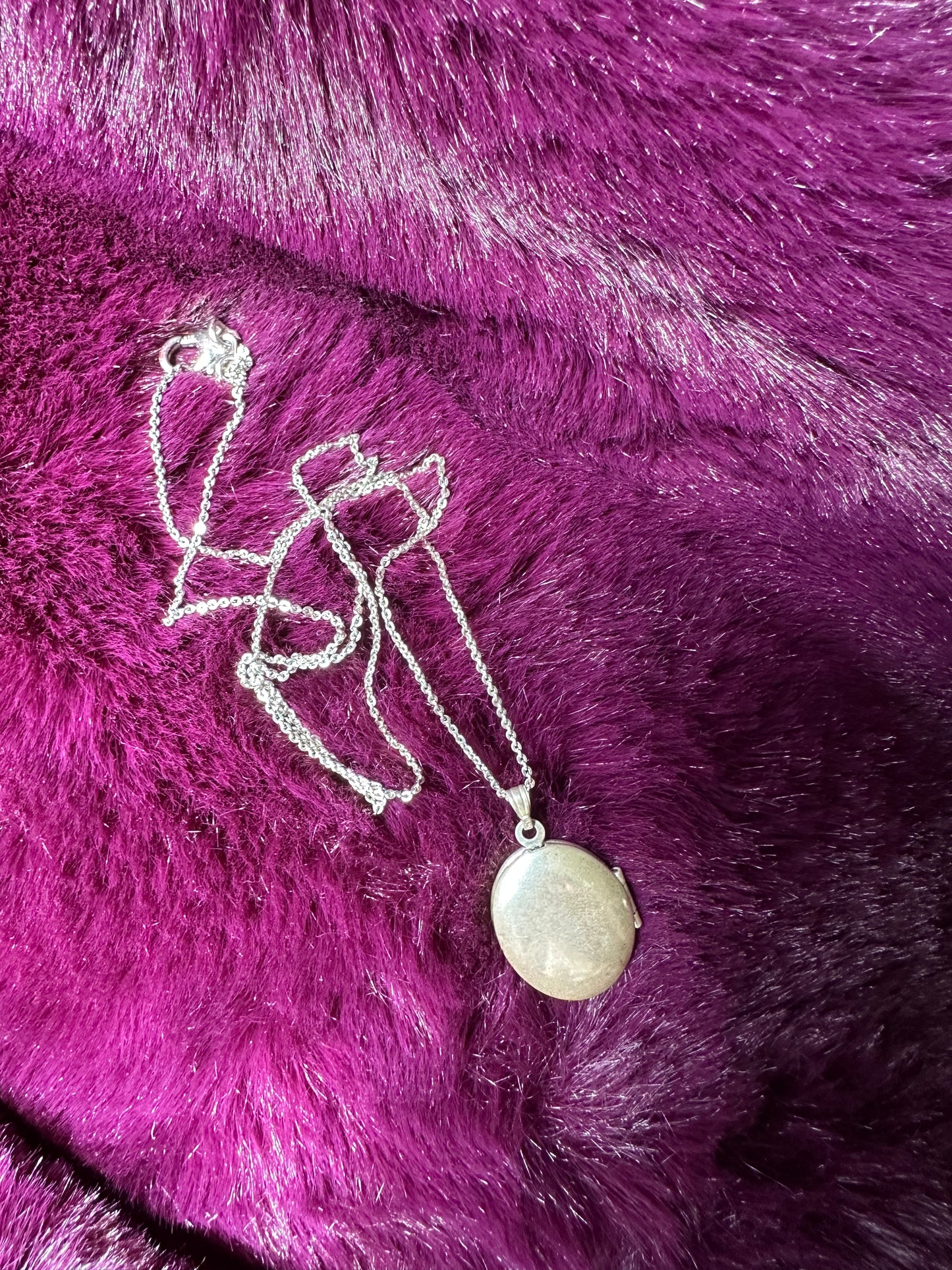 Sterling Silver Etched Locket