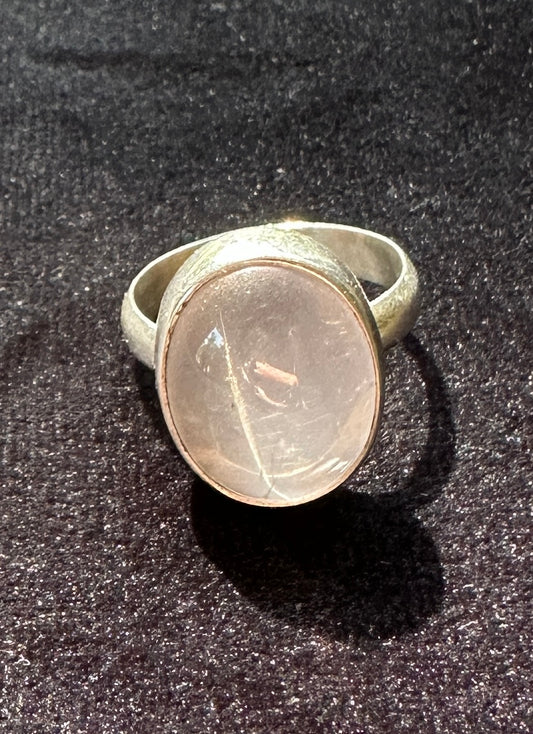 Sterling Silver Oval Ametrine Gem Ring SZ 8