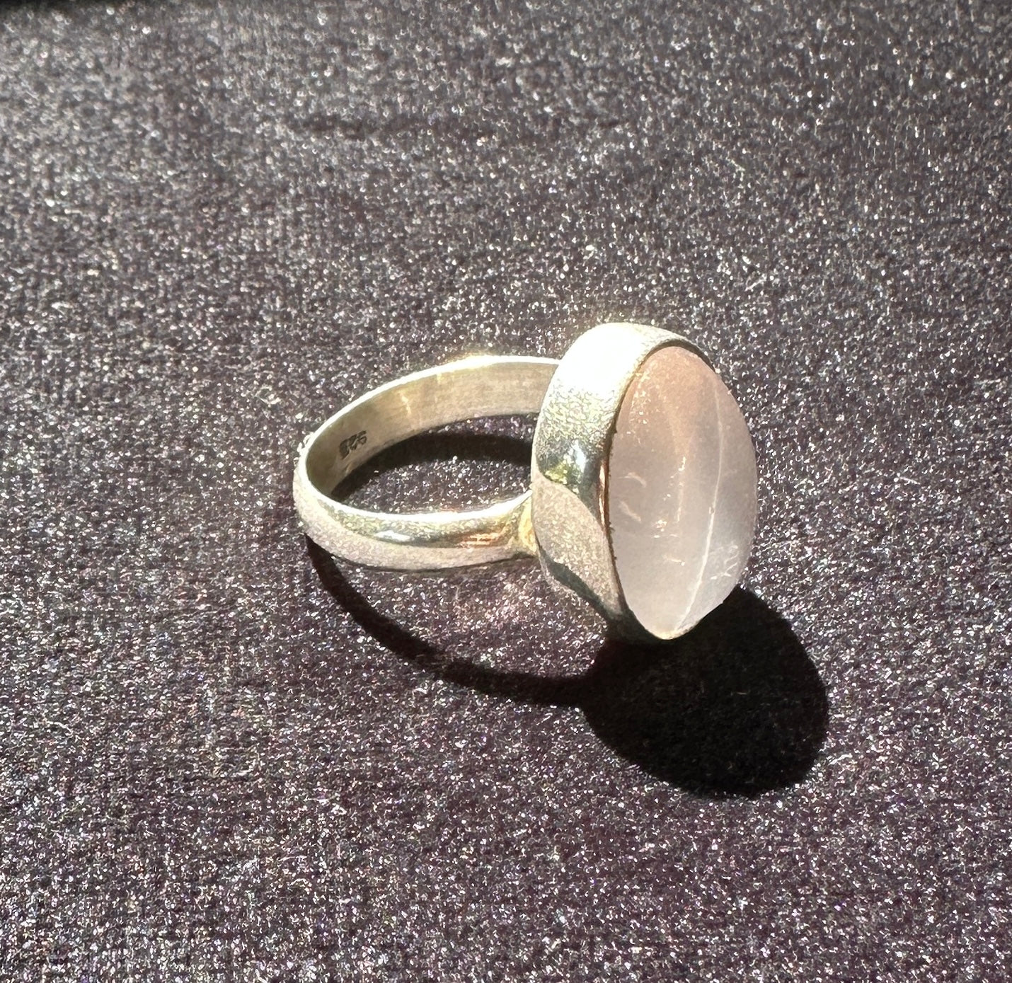 Sterling Silver Oval Ametrine Gem Ring SZ 8
