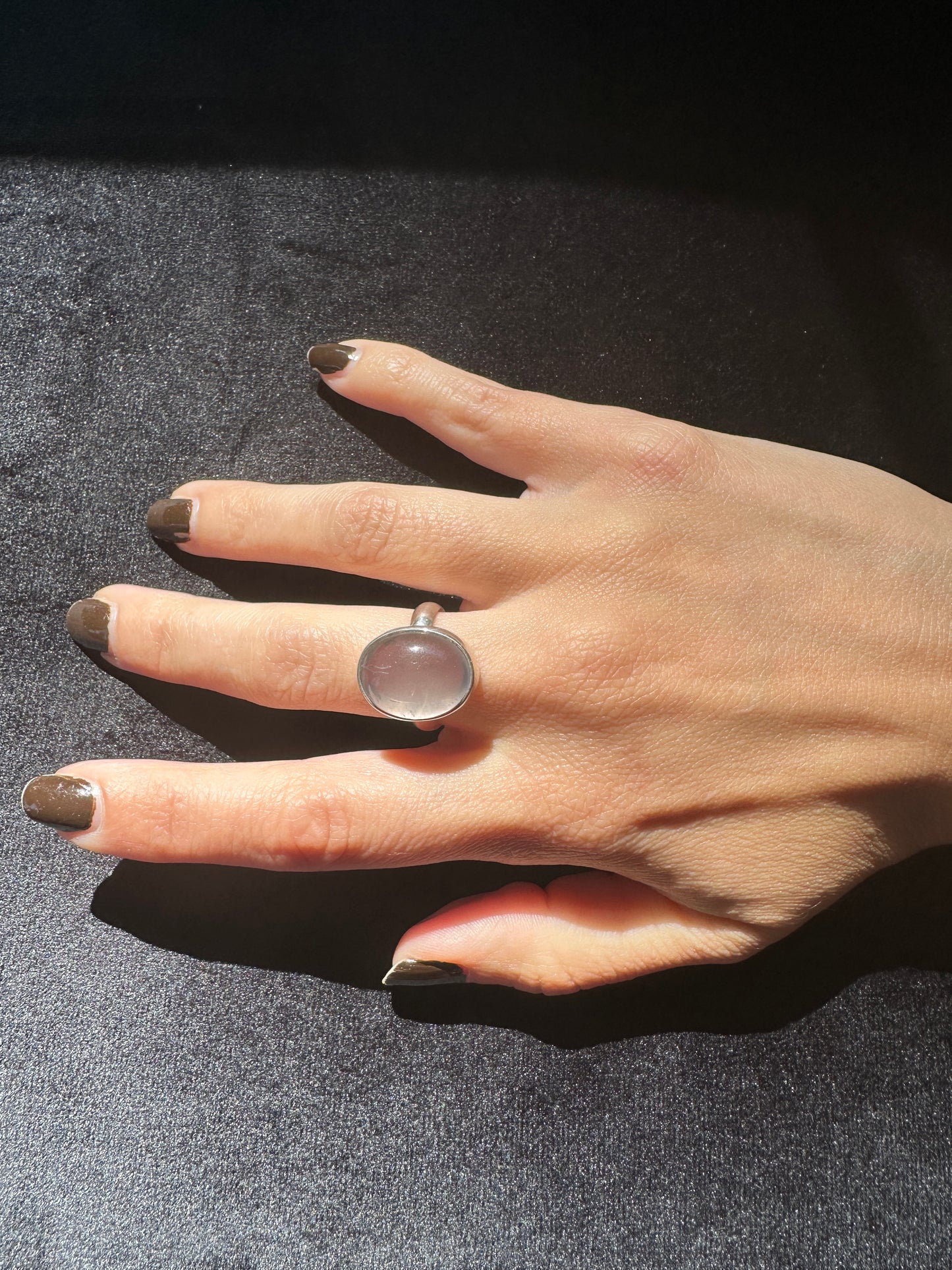 Sterling Silver Oval Ametrine Gem Ring SZ 8