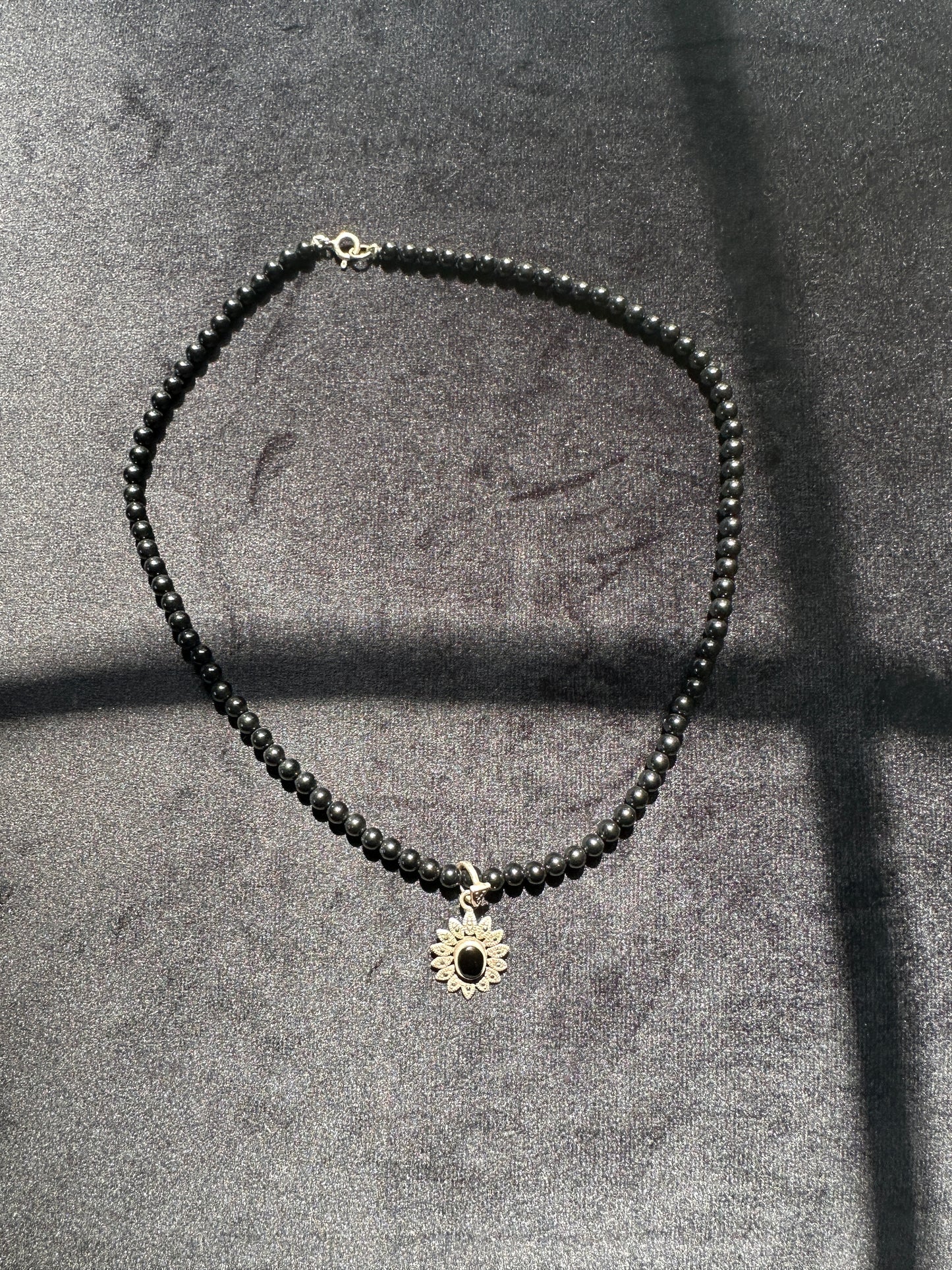 Vintage 90s Black Necklace