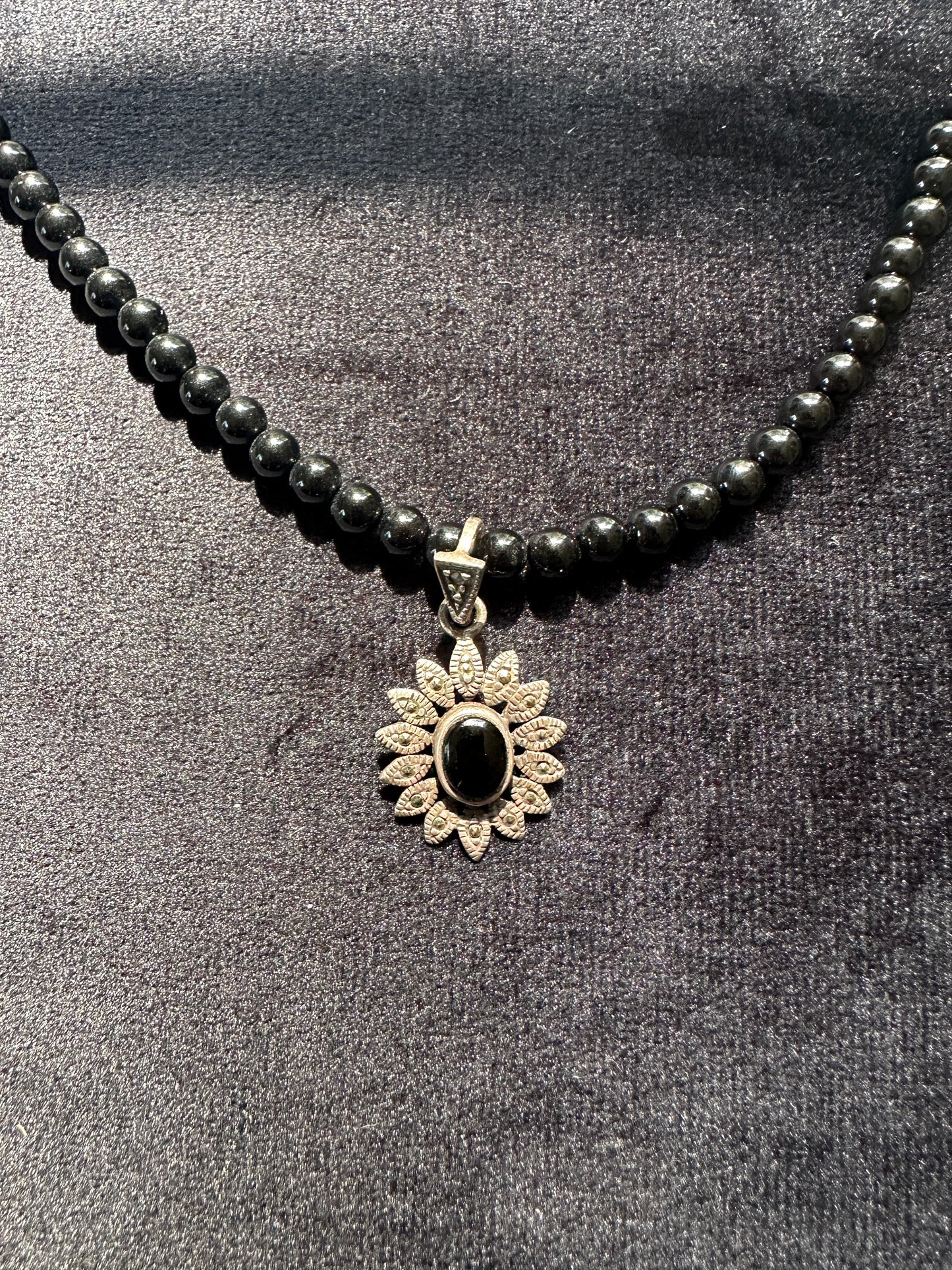 Vintage 90s Black Necklace