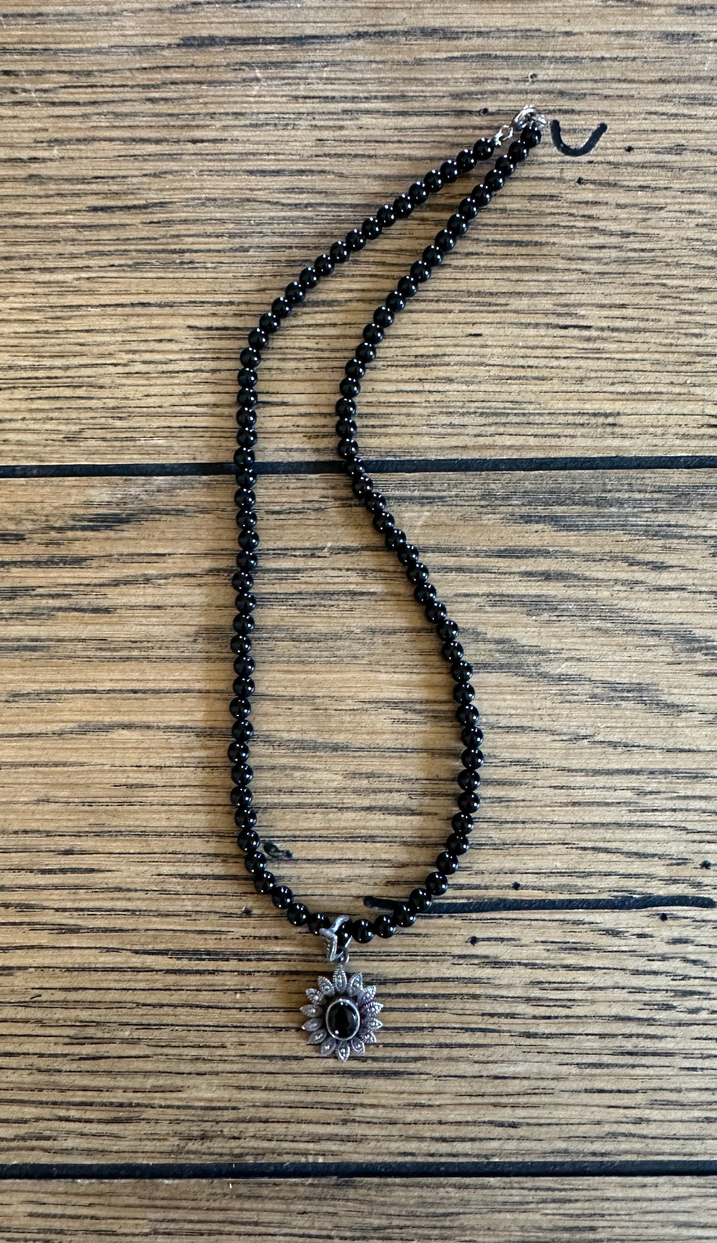 Vintage 90s Black Necklace