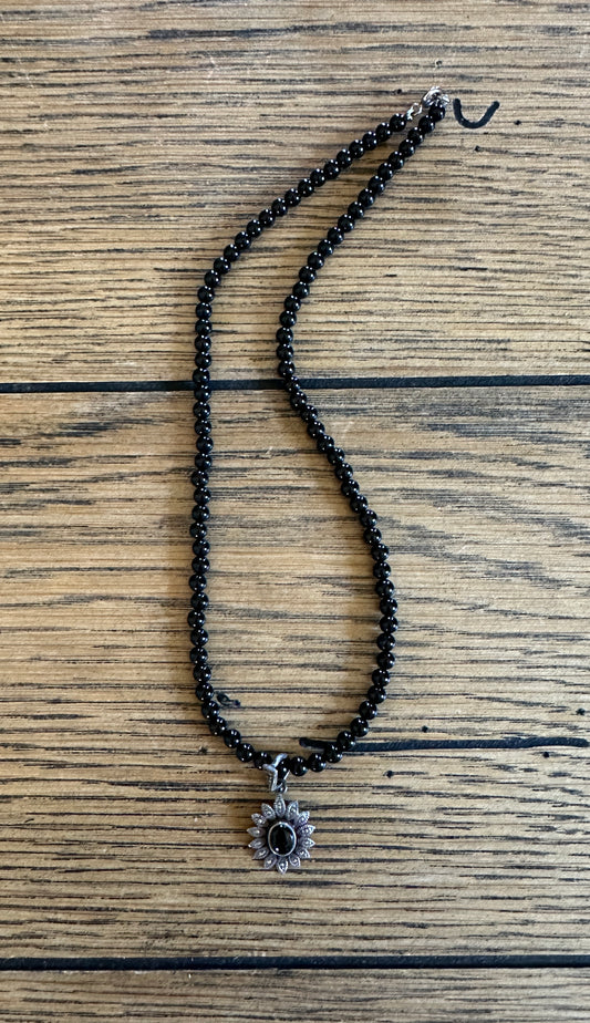 Vintage 90s Black Necklace