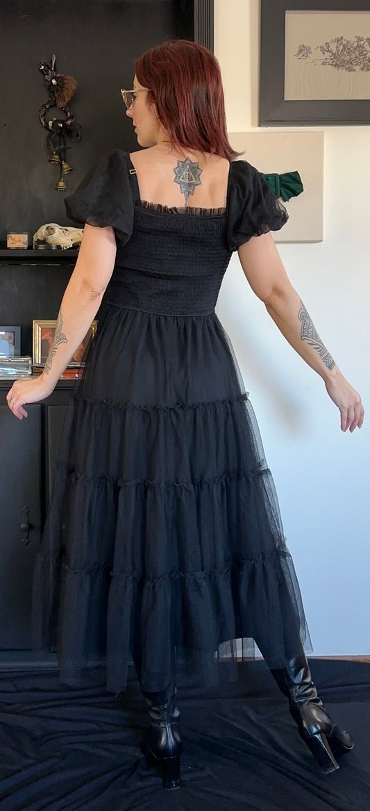 Layered Romantic Goth Dress XS - M