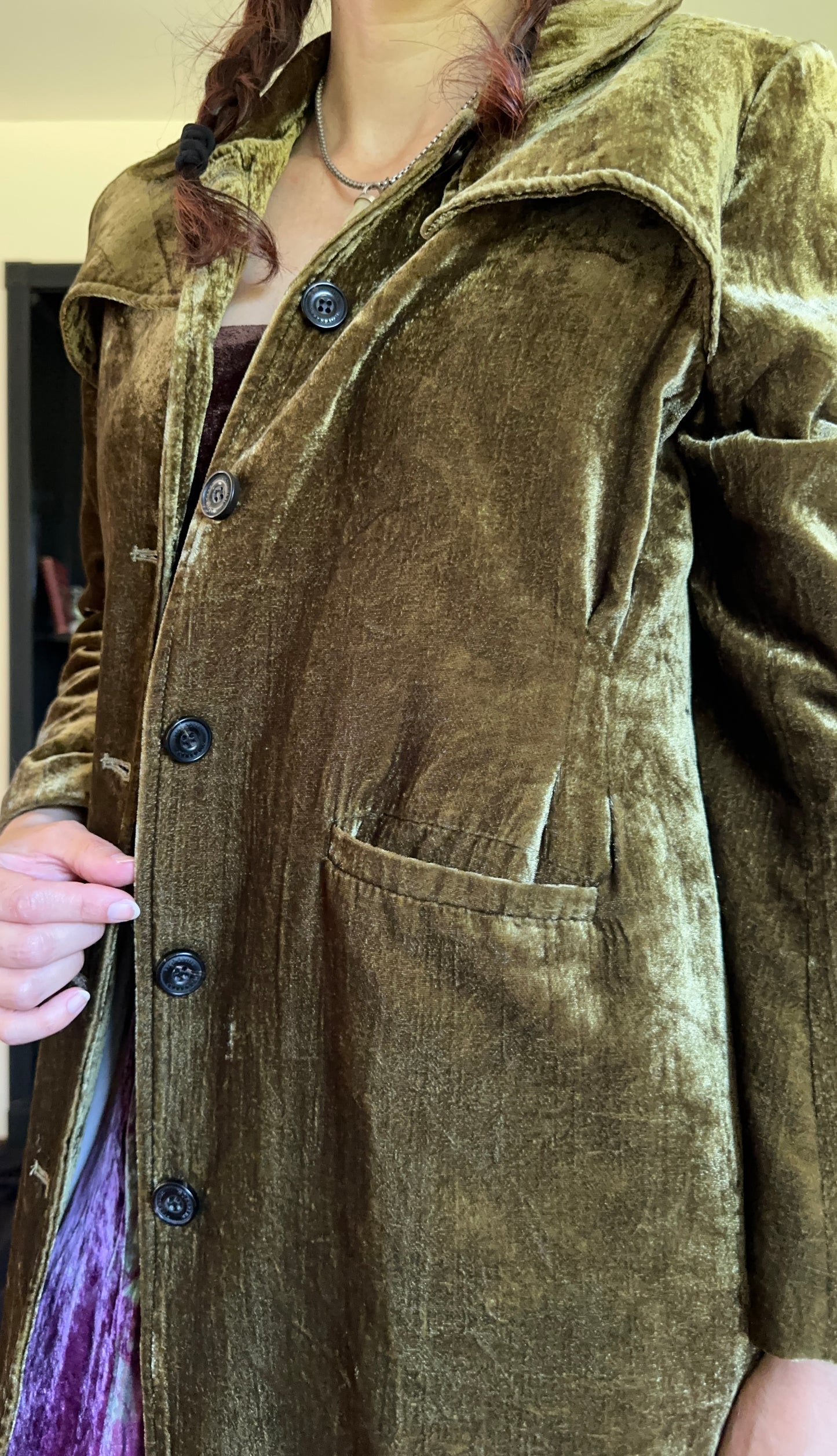Velvet Longline Jacket S/M