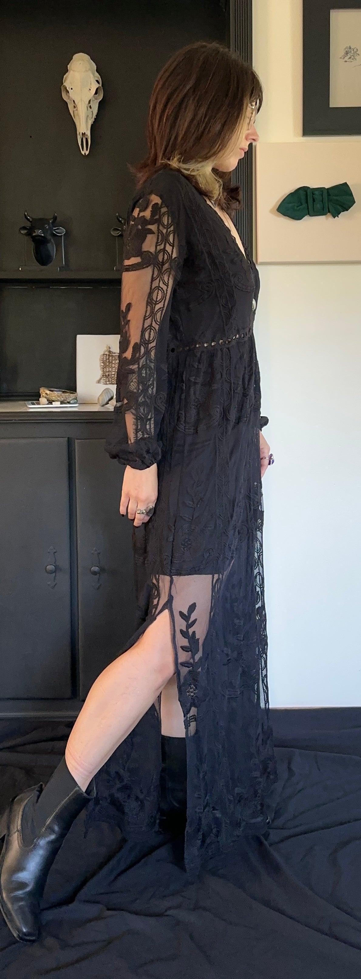 Secondhand Lace Maxi Dress