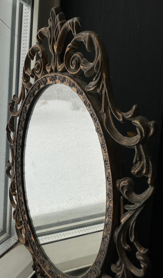 Brass Victorian Swivel Mirror
