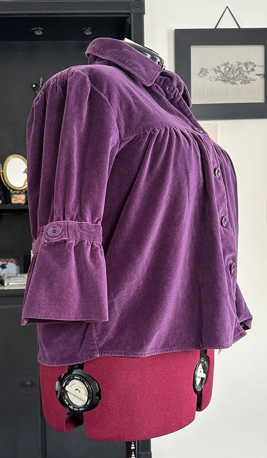 Cotton Velveteen Shirt Jacket SZ 1X