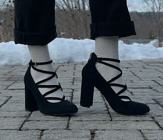 Adrienne Vittadini Suede Strappy Heels SZ 7.5