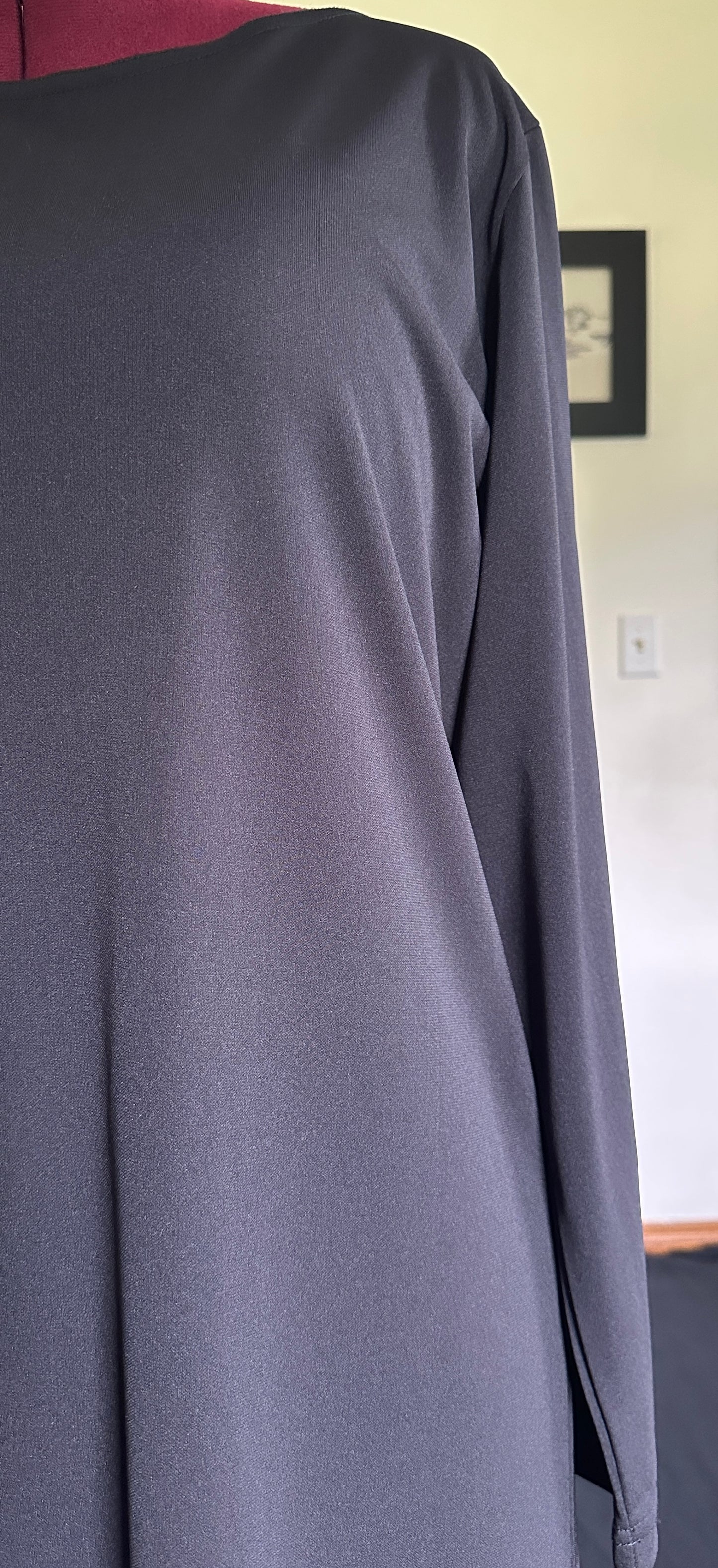 Minimalist Goth Dress L