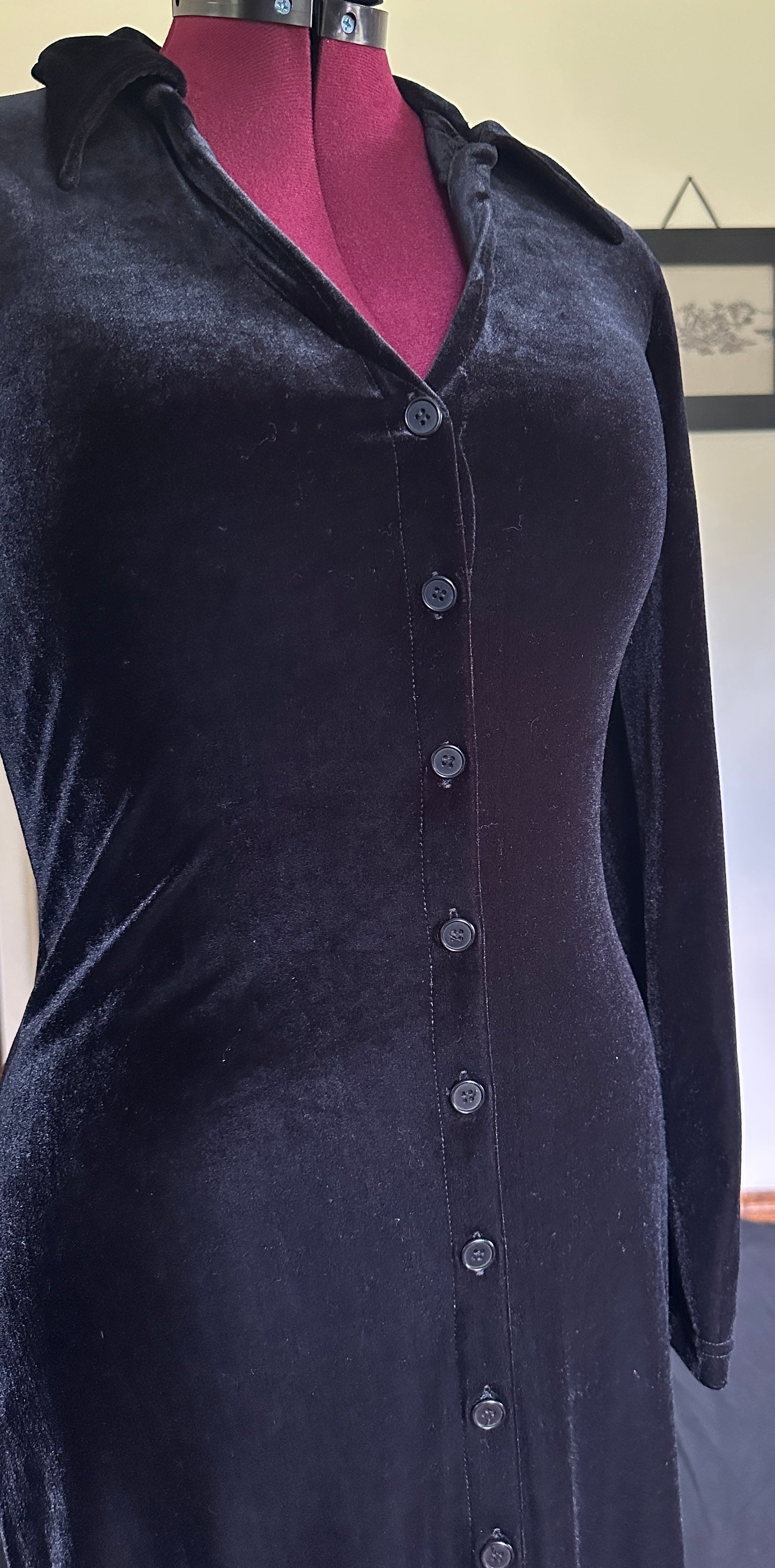 90s Morticia Dress M-L