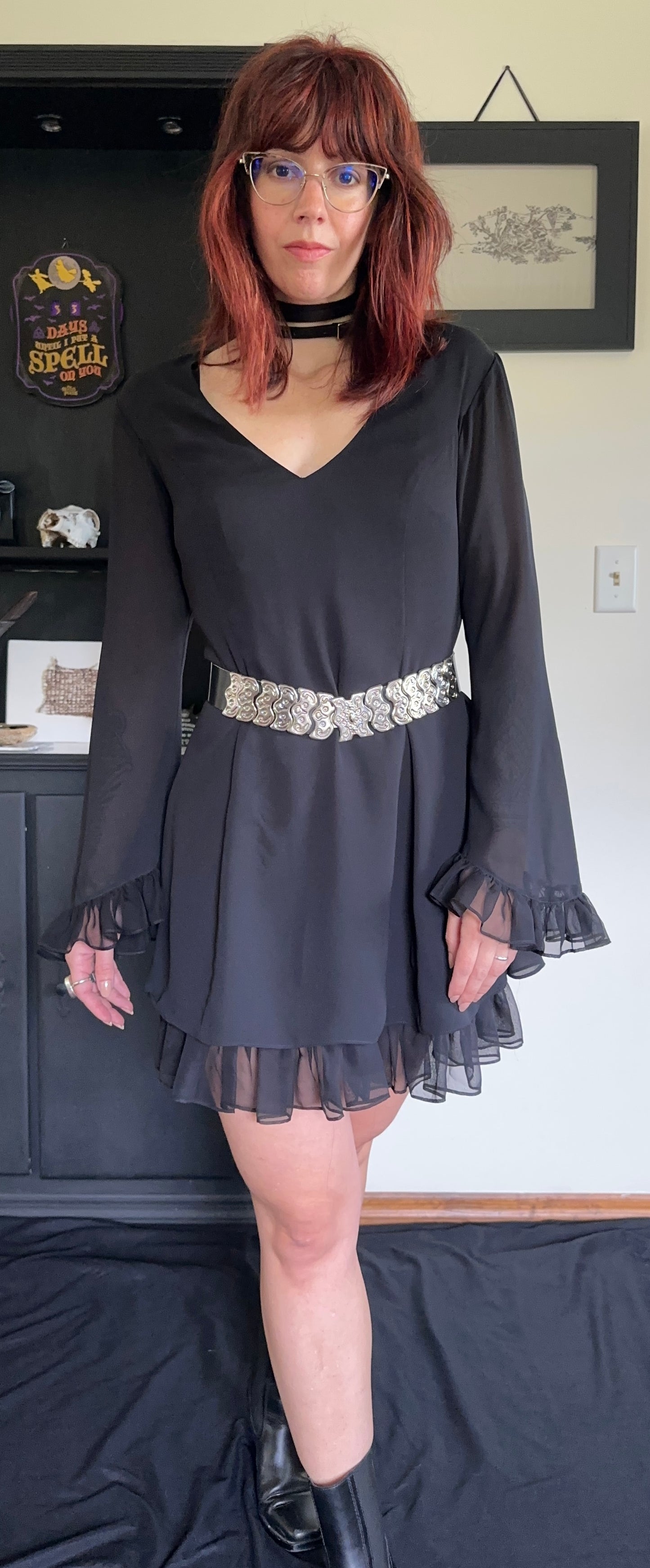 90s Whimsigoth Vintage Vivienne Tam Bell Sleeve Dress
