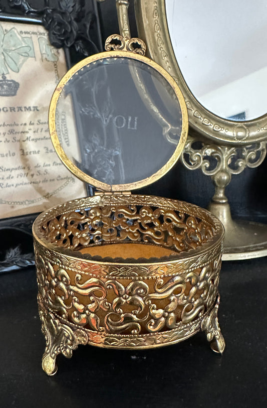 Rococo Revival Gilded Trinket Box