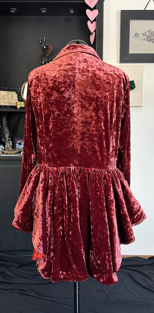 Cayenne Crushed Velvet Blazer 2X