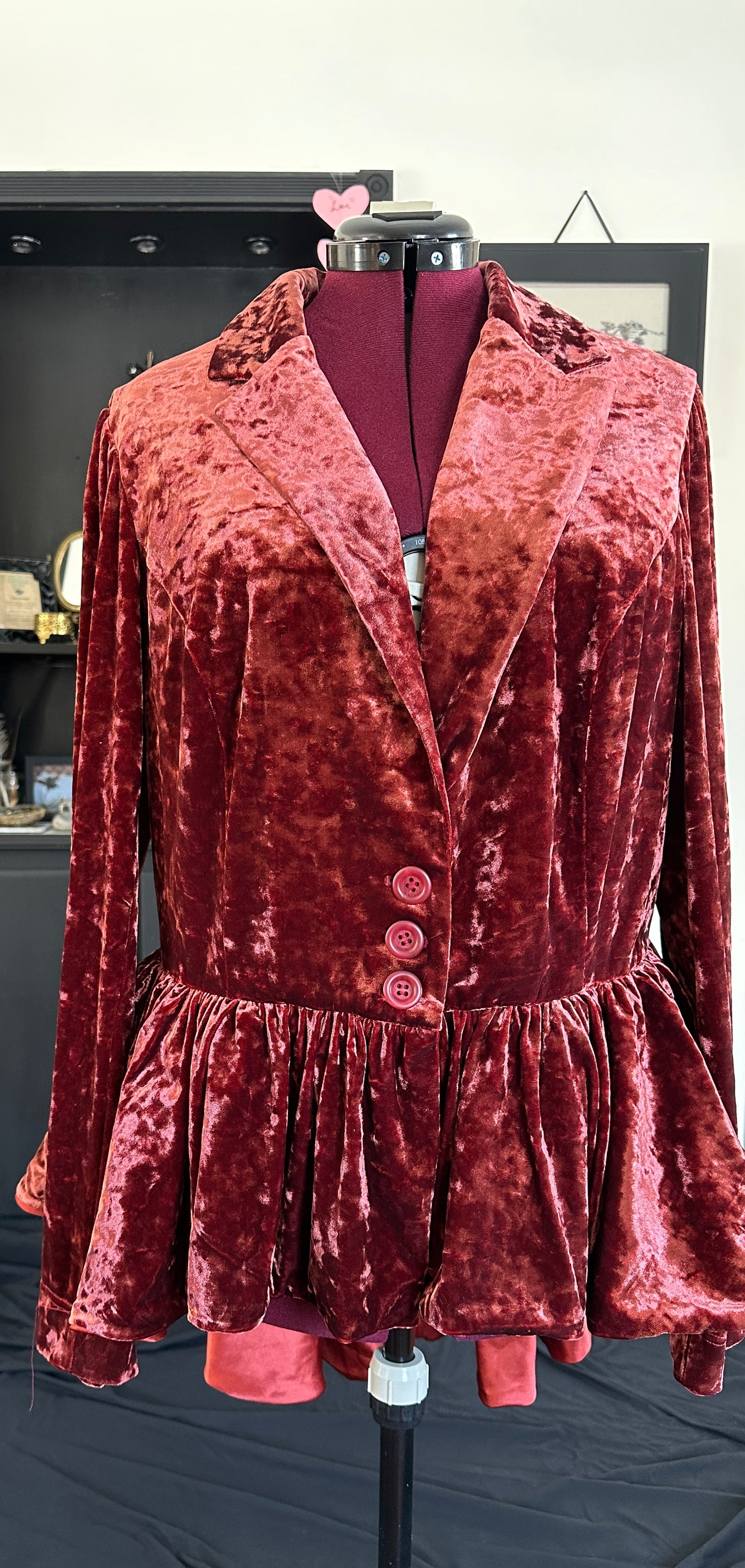 Cayenne Crushed Velvet Blazer 2X