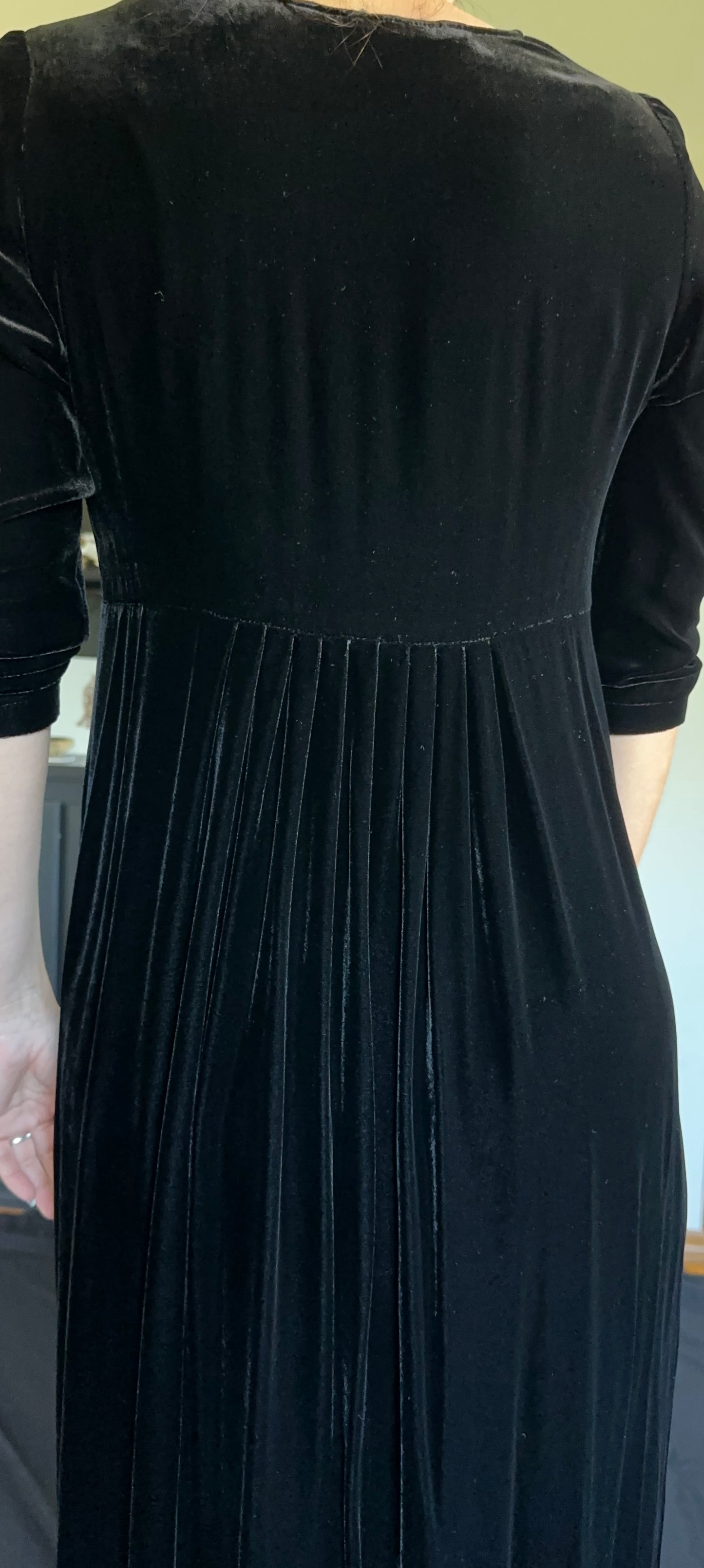 Vintage Eileen Fisher Velvet Midi Dress XS/S