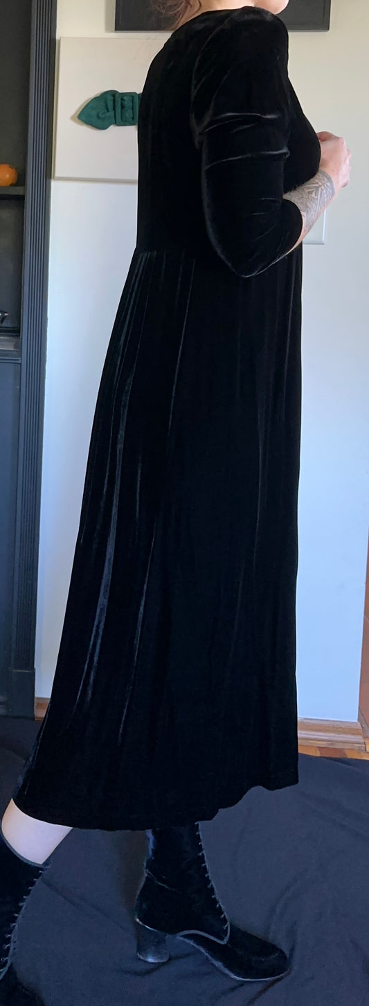 Vintage Eileen Fisher Velvet Midi Dress XS/S