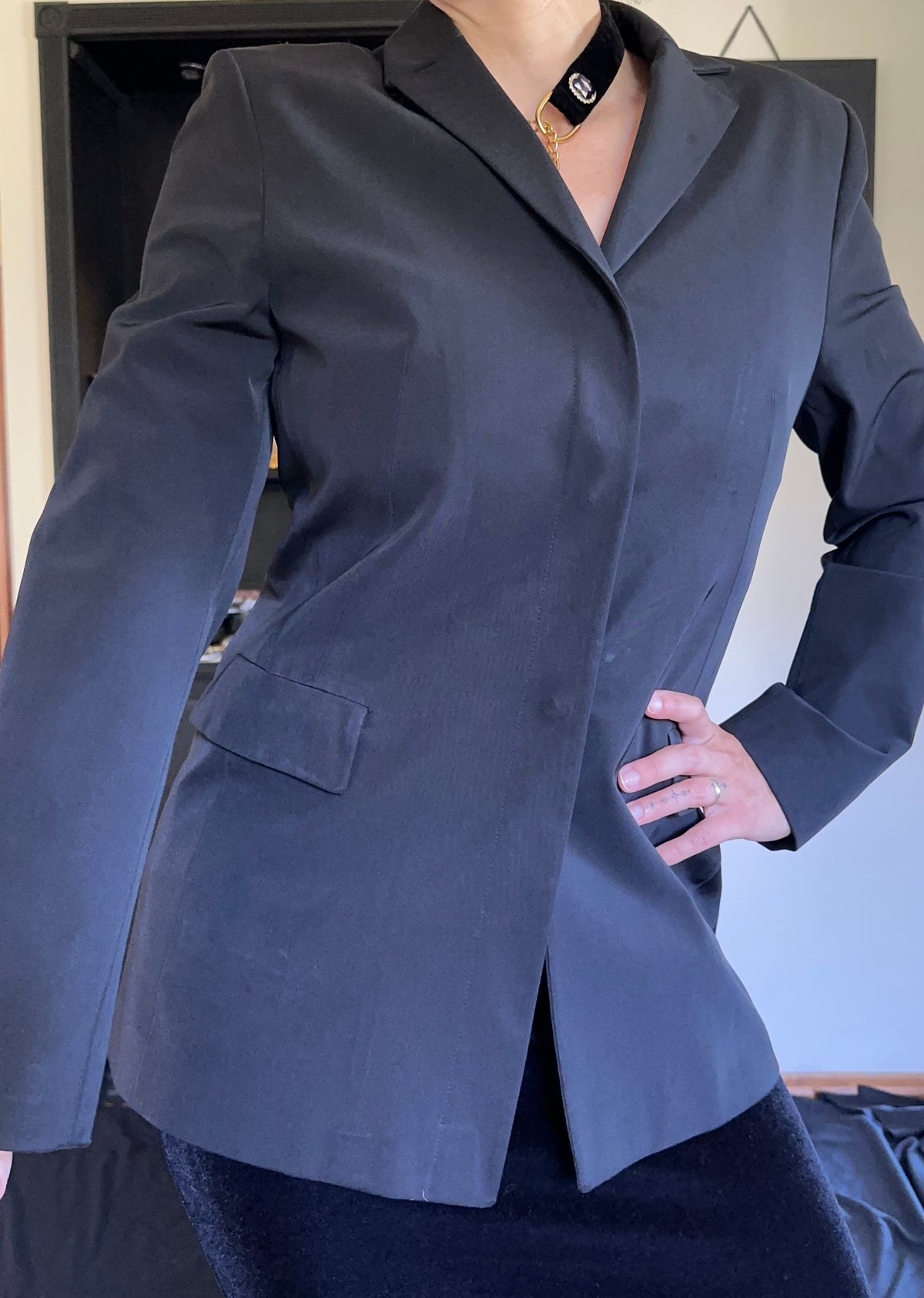 Minimalist Goth Blazer S/M