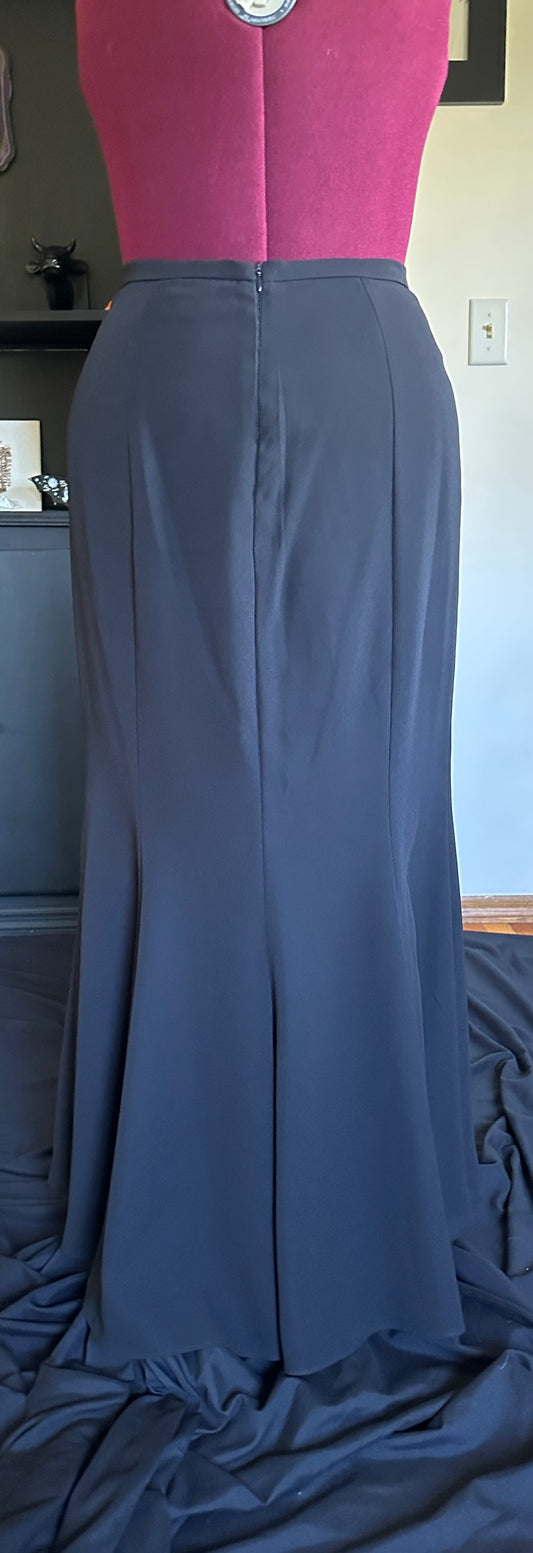 Vintage Black Whimsigoth Trumpet Skirt SZ 12