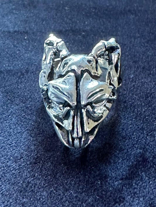 Alchemy Gothic Viper Skull Ring 9.5