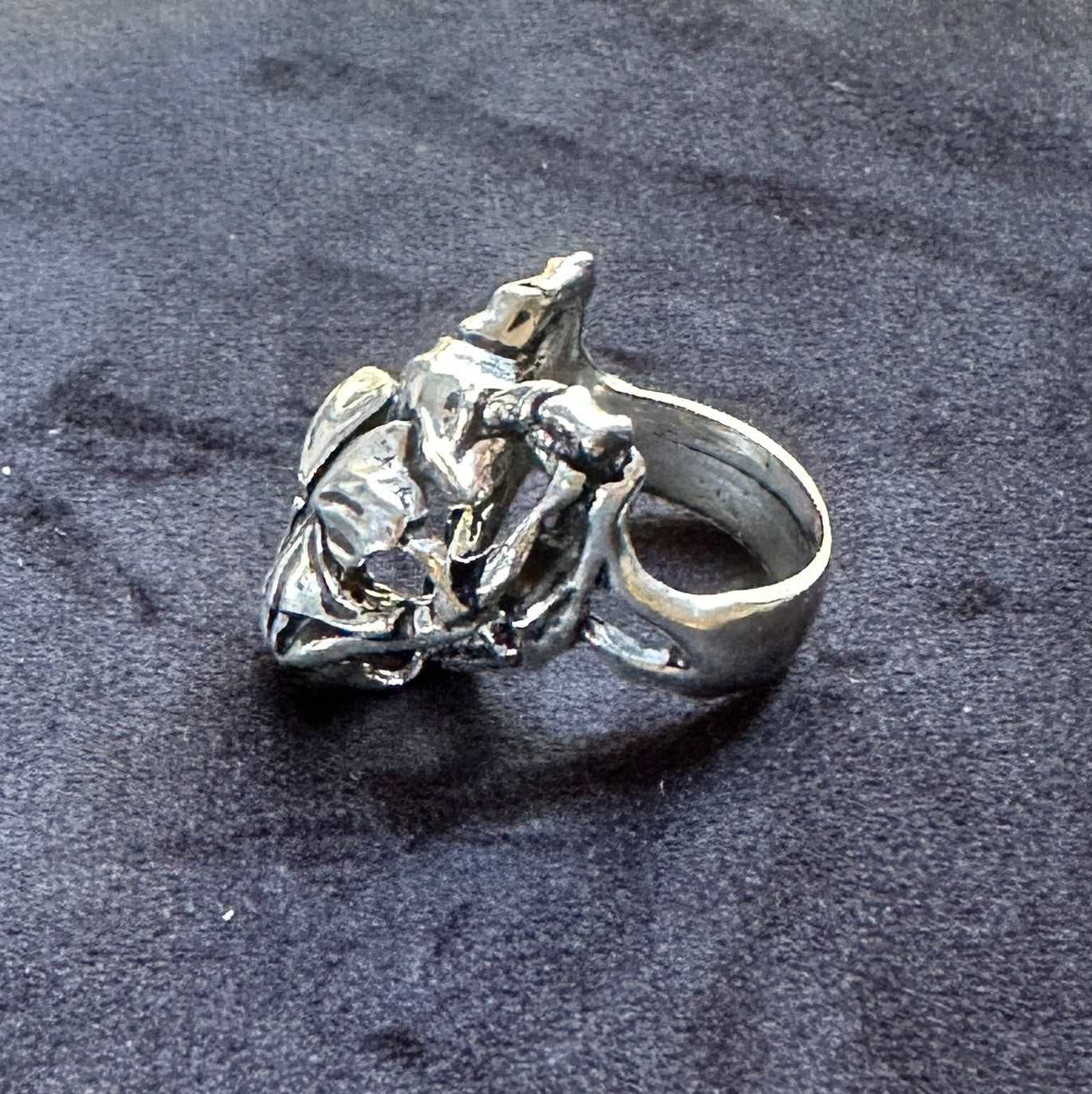 Alchemy Gothic Viper Skull Ring 9.5