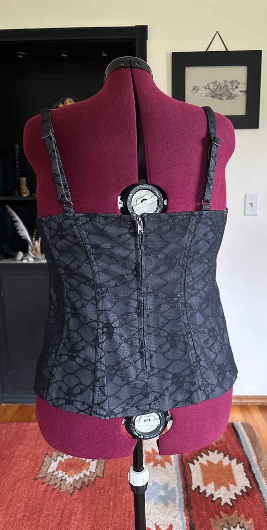 Vintage Tripp NYC Skull Corset Top 1X-2X