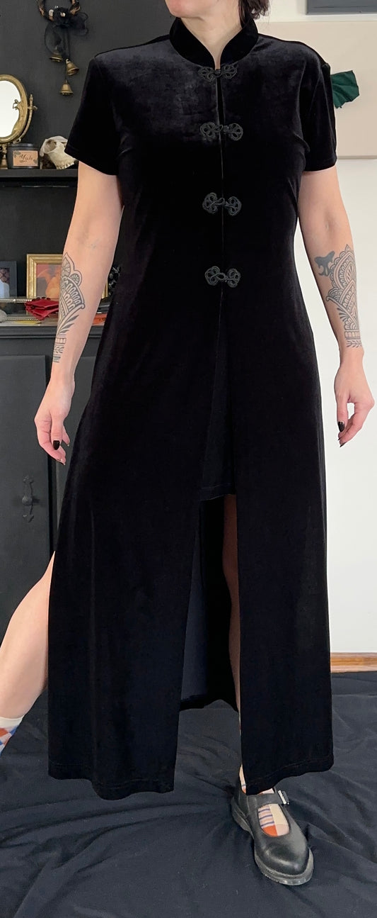 90s Velvet Duster S - M